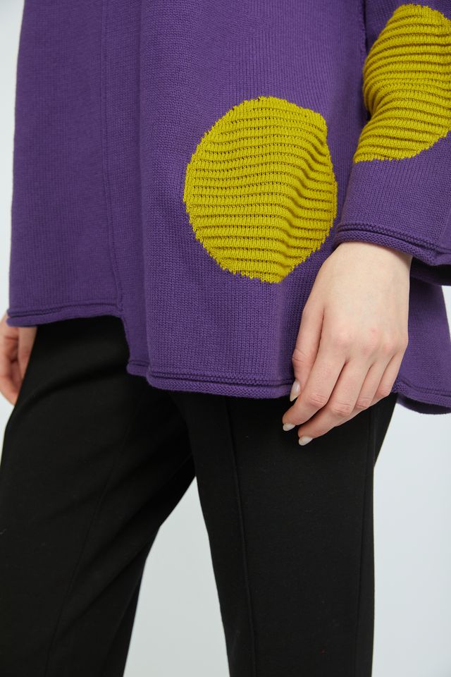 Violet Circle Tunic Sweater