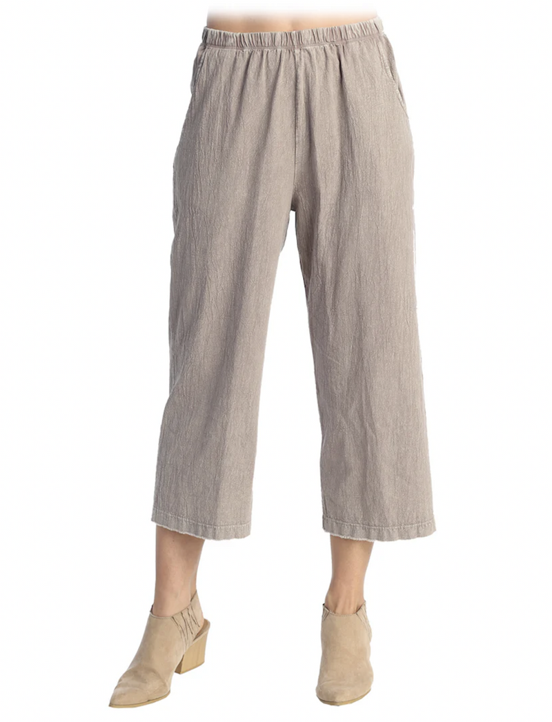 Slate Mineral Gauze Crop Pant