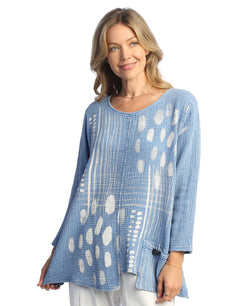 Plus Sky Double Gauze Top