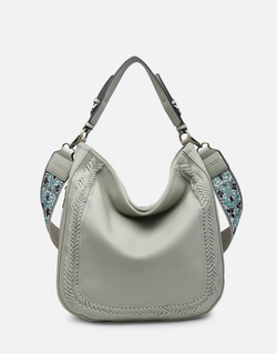 Sage Whipstitch Hobo Bag