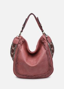 Terracotta Whipstitch Hobo Bag