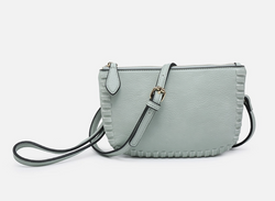 Seafoam Dual Whipstitch Crossbody Bag