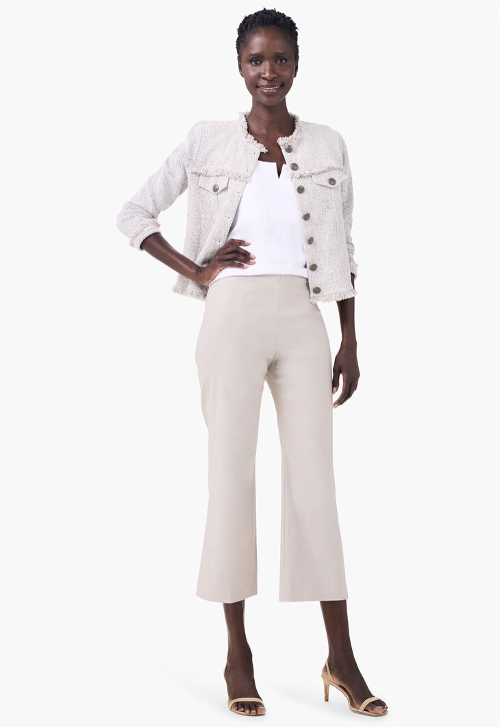 Cobblestone Wide Crop Pant