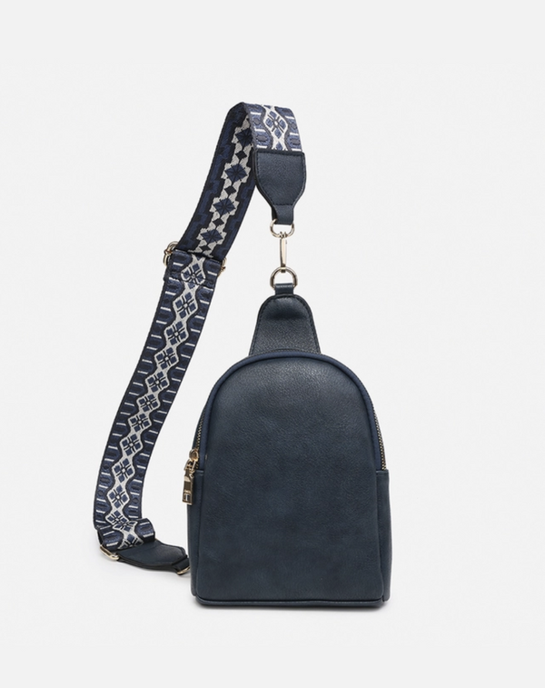 Navy Guitar Strap Sling Bag