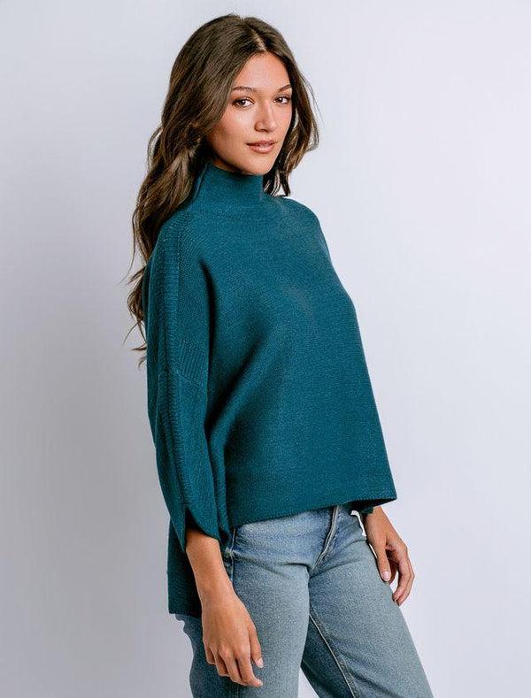 Dark Teal Boho Sweater