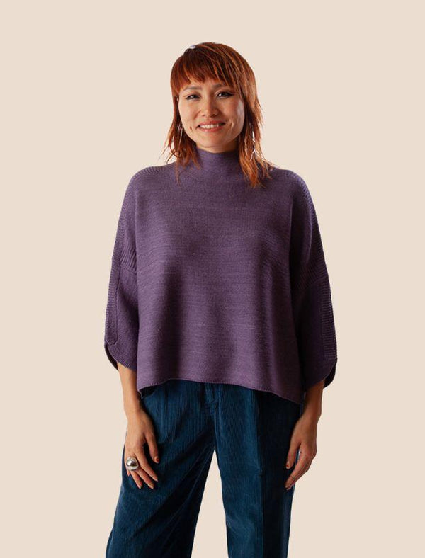 Vintage Violet Boho Sweater
