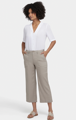 Saddle Linen Wide Pant