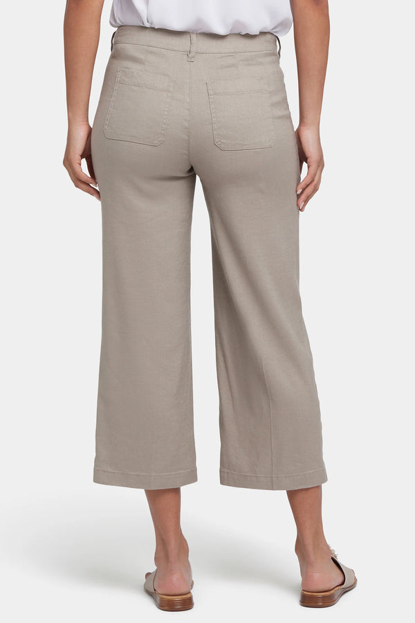 Saddle Linen Wide Pant