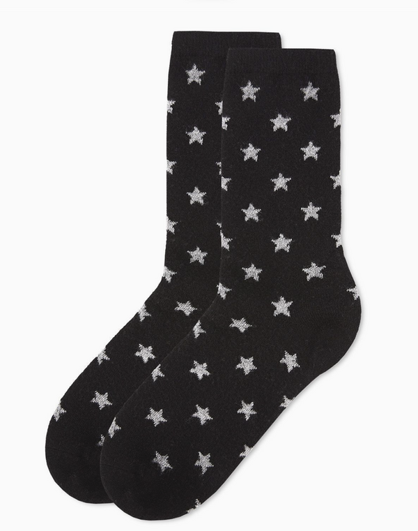 Womens Fallen Stars Cashmere Blend Crew Socks