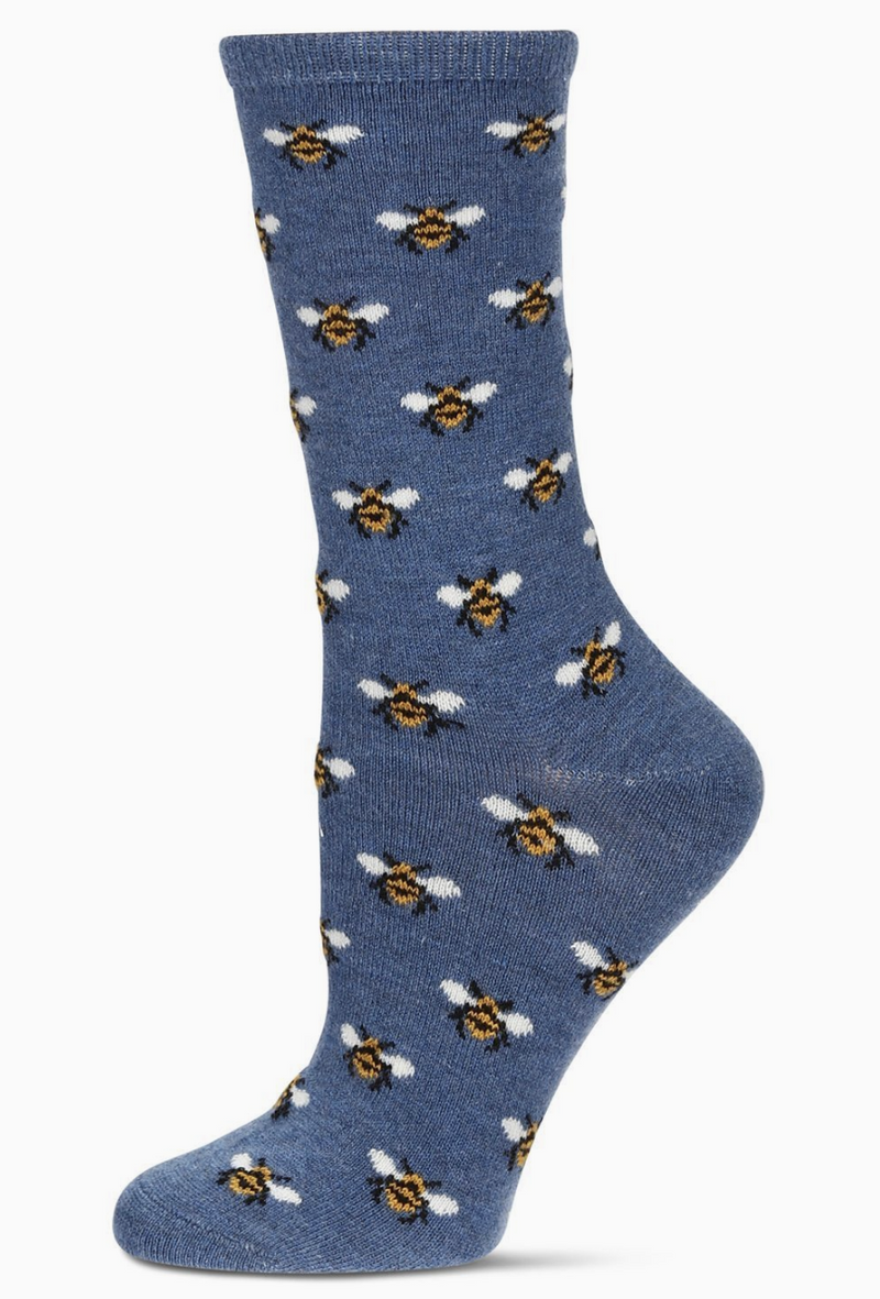 Women's Bee Cashmere Crew Socks