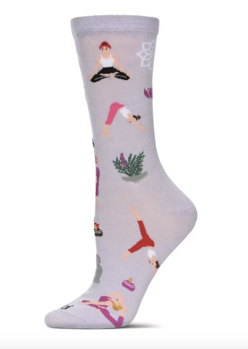 Yoga Bamboo Blend Crew Socks