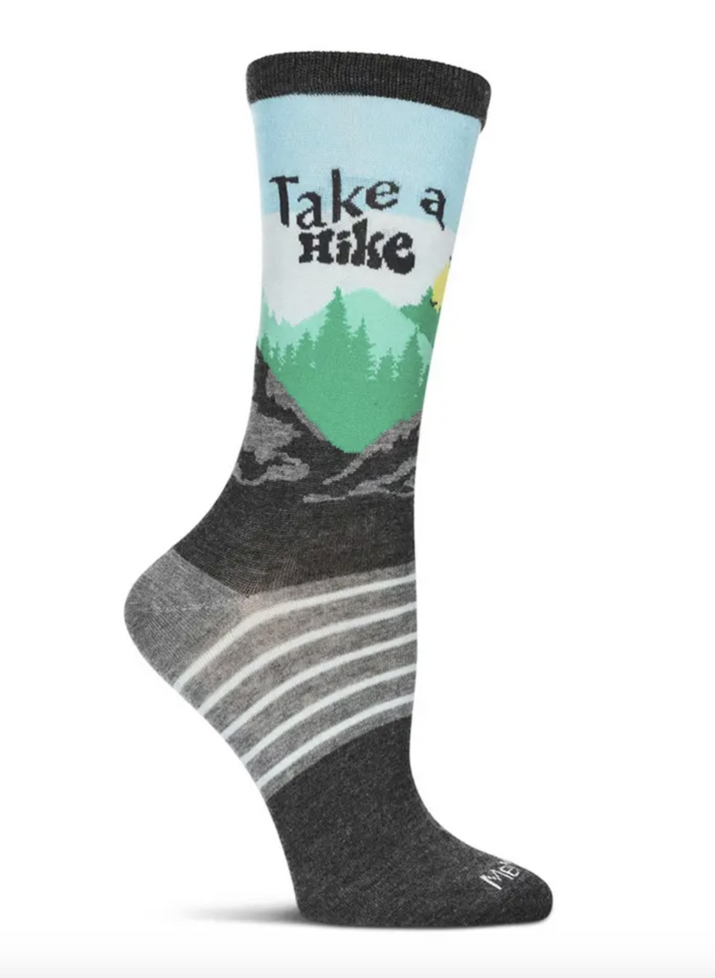 Take A Hike Bamboo Crew Socks