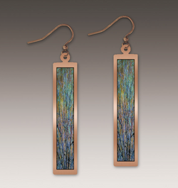 Tree Rectangle Earrings
