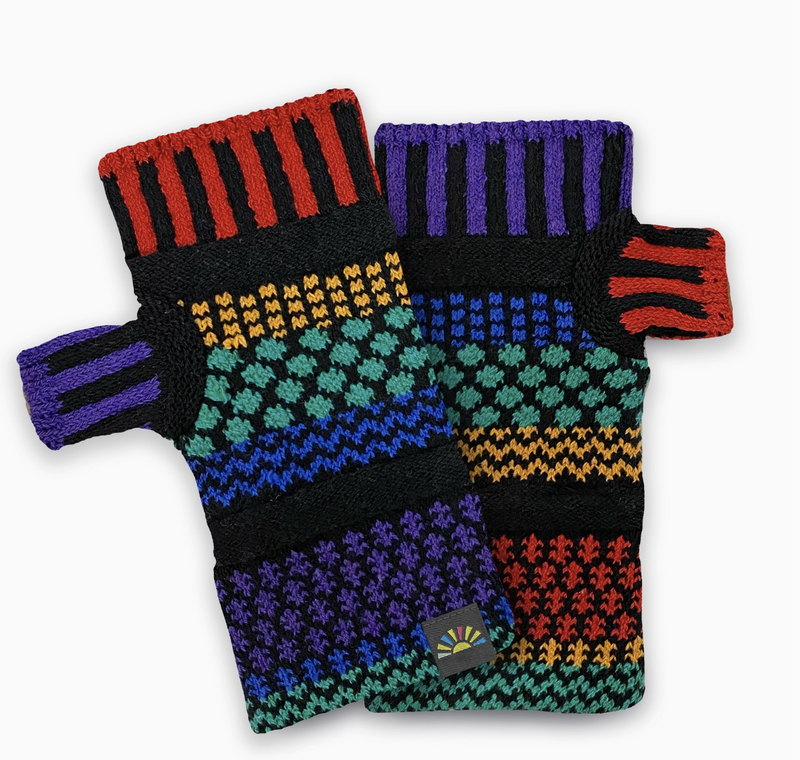 Gemstone Fingerless Mitten