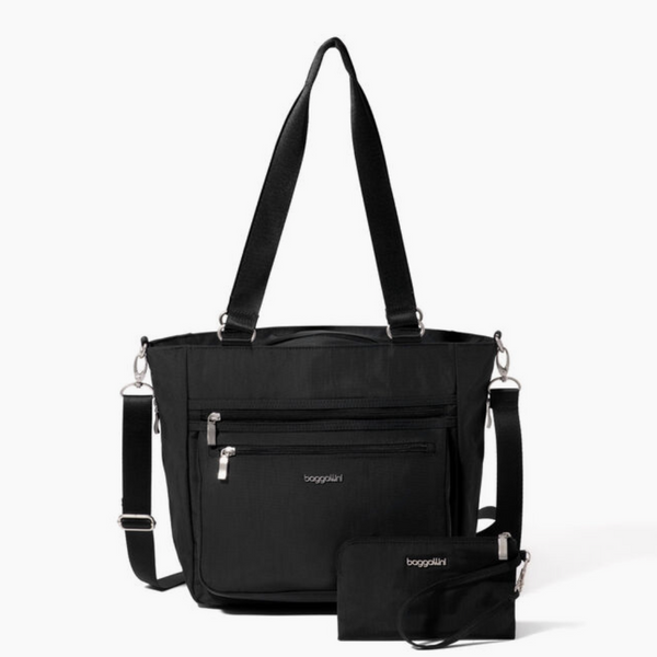 Black Modern Everyday Shopper Tote