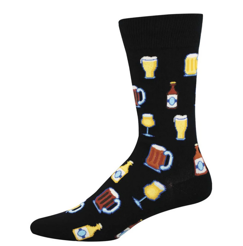 Get Your Beer Glasses On Men's Sock