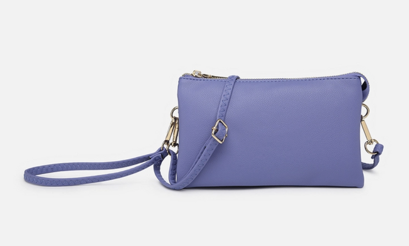 Dark Lilac Compartment Crossbody Bag