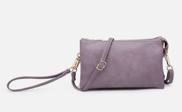 Violet Compartment Crossbody Bag