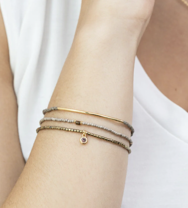 Miyuki Bracelet Trio Gold