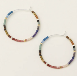 Chromacolor Miyuki Small Silver Hoop