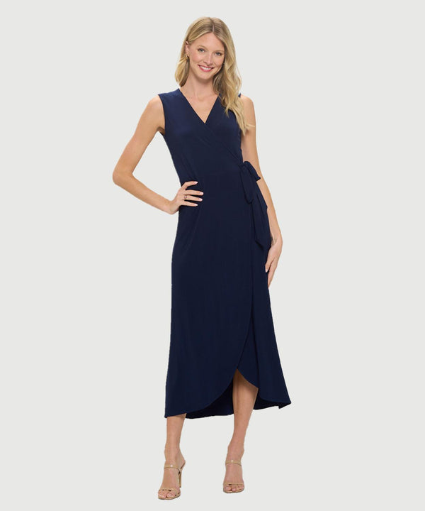 Navy Aline Midi Dress