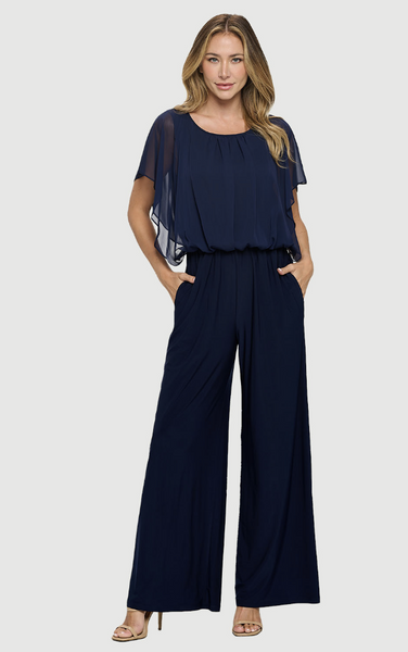 Navy Palazzo Jumpsuit – Gondwana & Divine Clothing Co.
