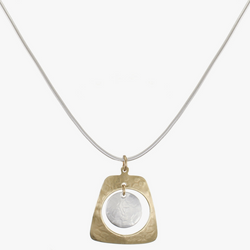 Cutout Tapered Rectangle Necklace