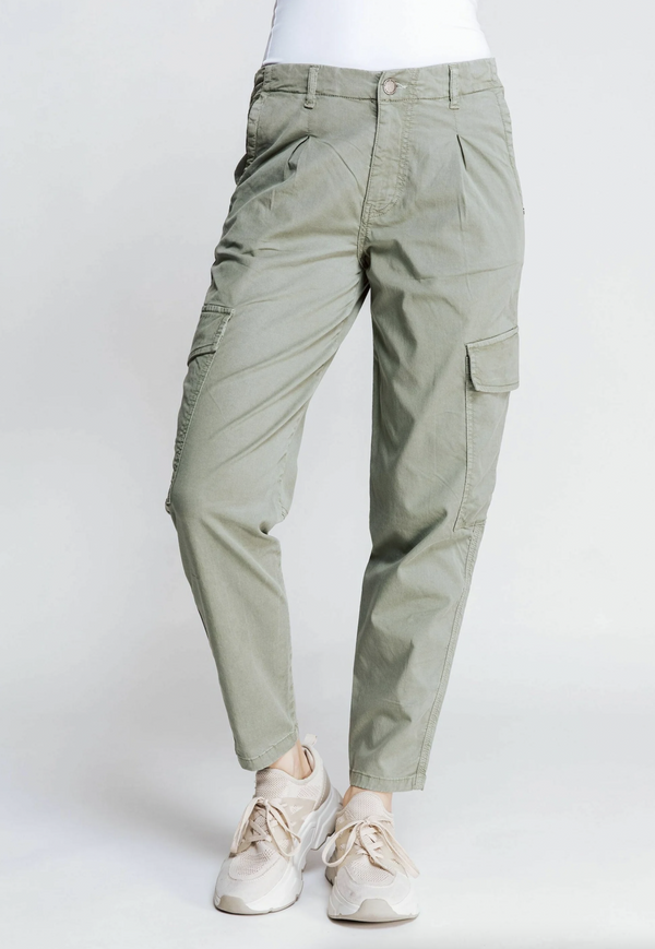 Green Stretch Cargo Pant