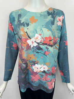 Cherry Blossom Crew Neck Top