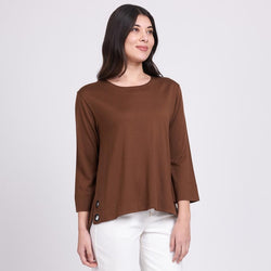 Brown Eye for Detail Top