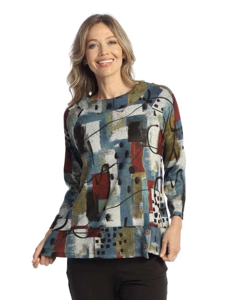 Lumina Fleece Hem Top