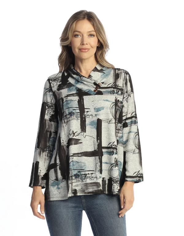 Contempo Mock Neck Top