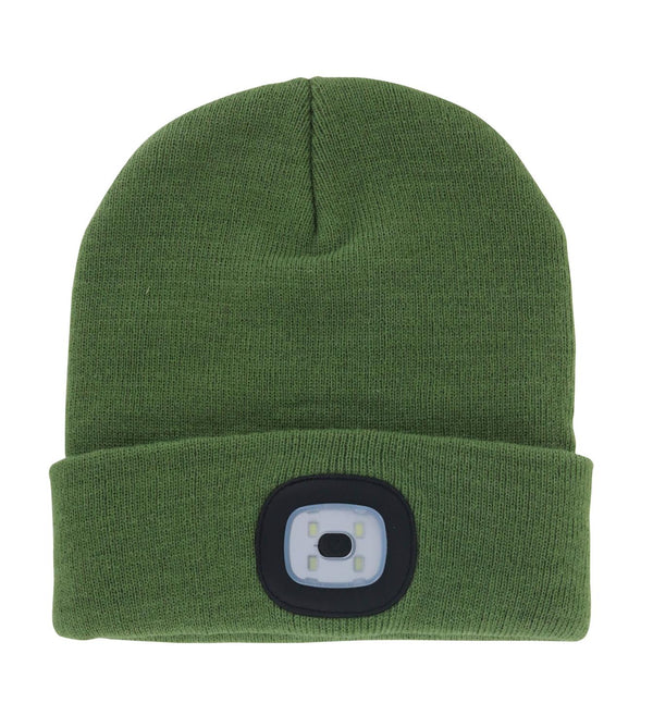 Mens Olive LED Hat