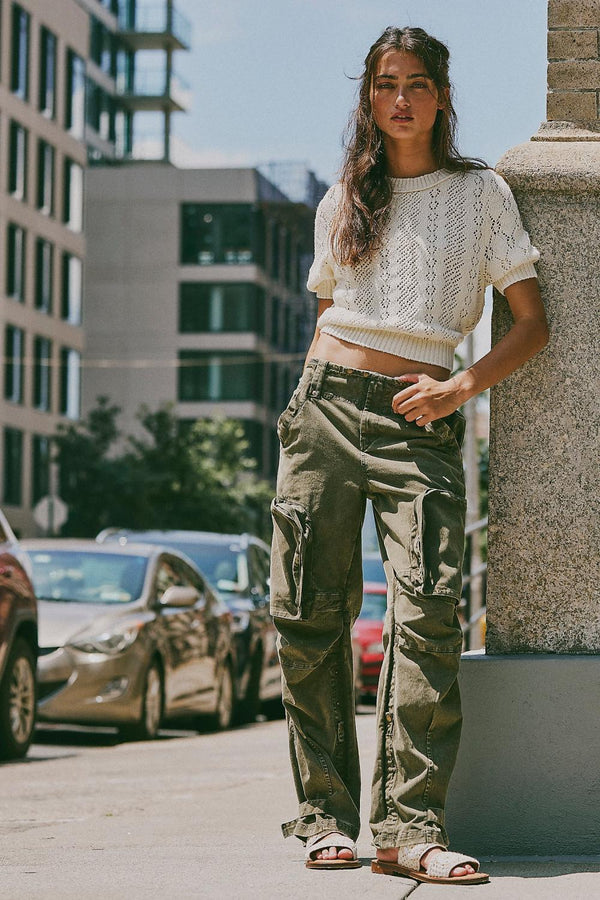 Olive Slouch Pants
