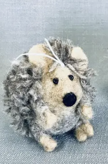 Hedghog Felt Ornament