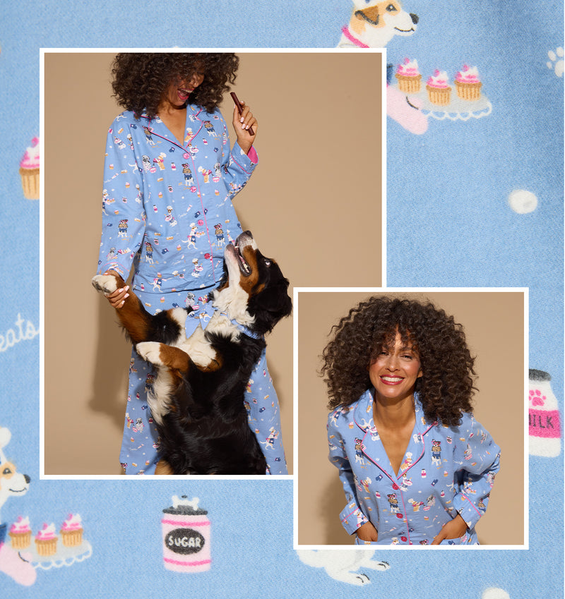 Baked Woof Love Flannel PJ Set
