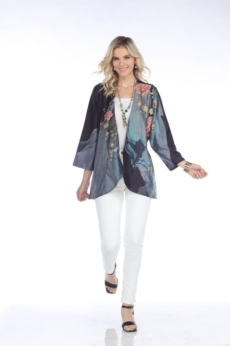 Floral Brocade Duster