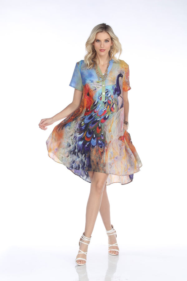 Flowy Peacock Dress