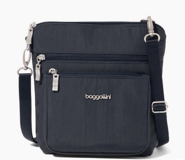 French Navy Crossbody Pocket Bag