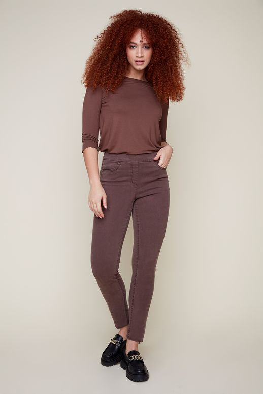 Chocolate Tencel Twill Jean