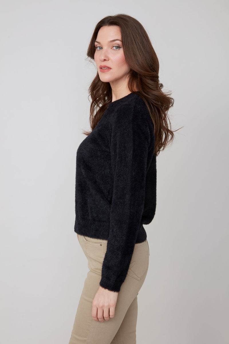 Black Fuzzy Sweater