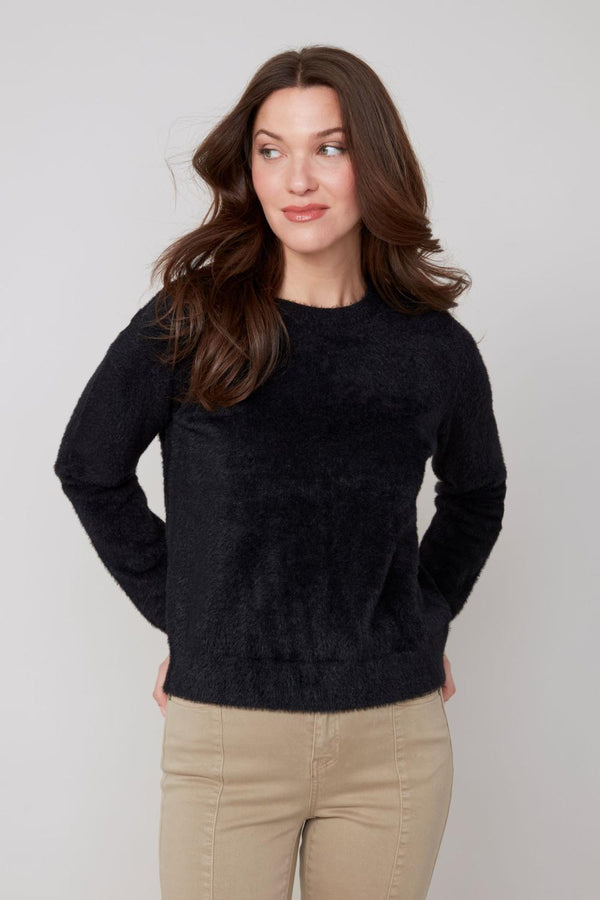 Black Fuzzy Sweater