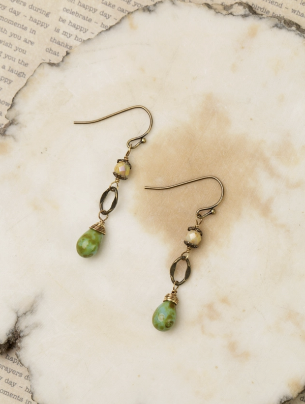 Rustic Creek Czech Glass Earring