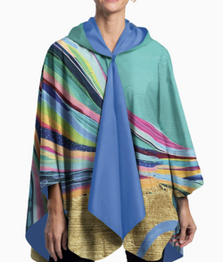 Ettavee "Rainbow Riviera 1" Rain Poncho