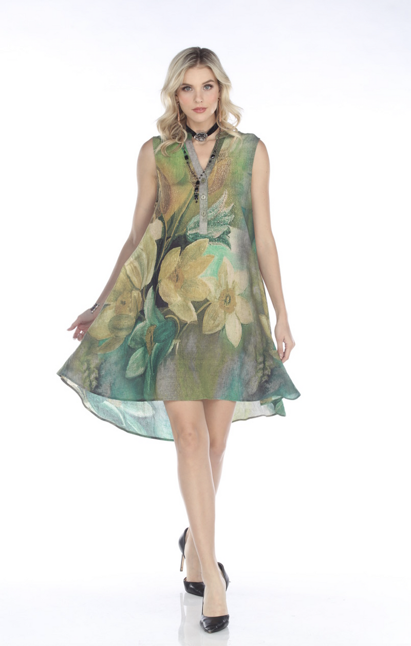 Sage Flowers Dress