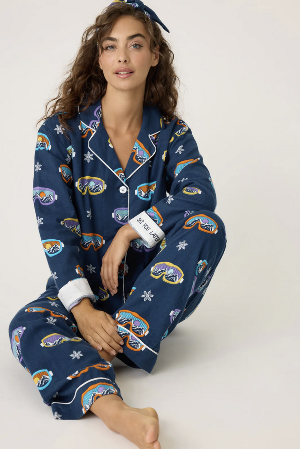 Ski You Later Flannel PJ Set