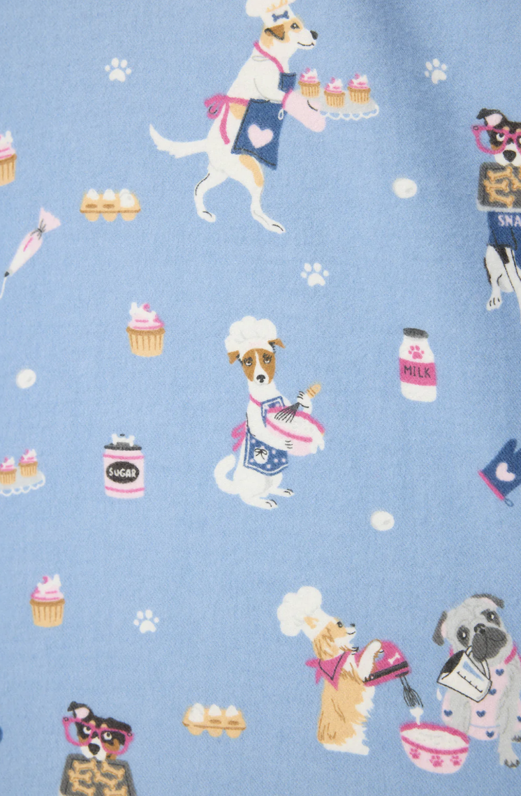 Baked Woof Love Flannel PJ Set