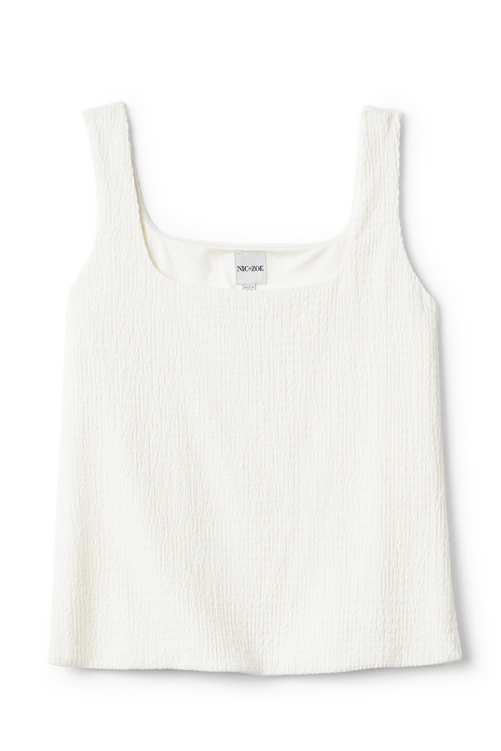 Cream Knit Tank Top
