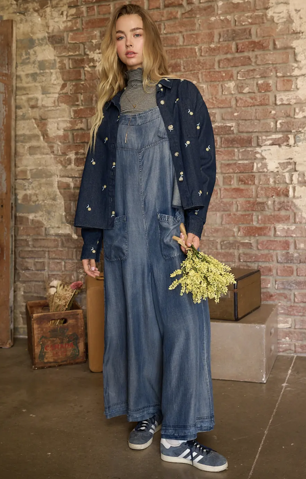 Denim Tencel Jumpsuit