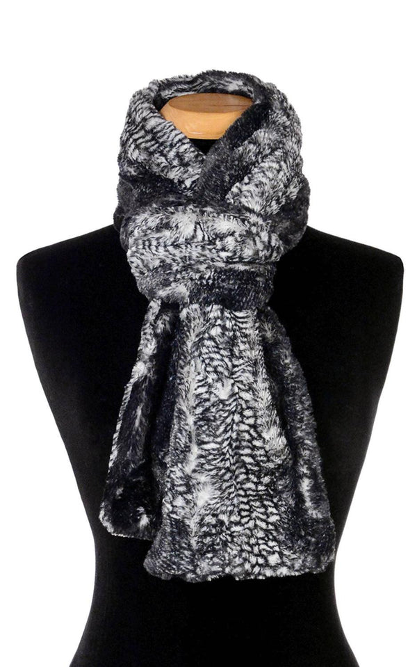 Black Luxury Faux Scarf